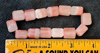 Strawberry Calcite Thick Crystal Bracelet 🍓