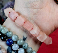 Strawberry Calcite Thick Crystal Bracelet 🍓