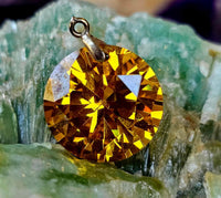 Lab Created Topaz Crystal Pendant