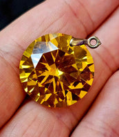 Lab Created Topaz Crystal Pendant