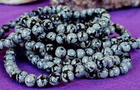 Snowflake Obsidian Crystal Bracelet