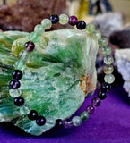 Rainbow Fluorite Crystal Bracelet