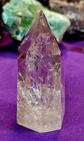 LG. High Clarity Smokey Quartz Crystal Tower