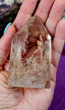 LG. High Clarity Smokey Quartz Crystal Tower