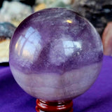 Silky Fluorite Crystal Sphere