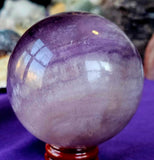 Silky Fluorite Crystal Sphere