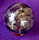 Chevron Amethyst Crystal Sphere