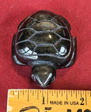 Silver Sheen Obsidian Crystal Turtle Carving 🐢