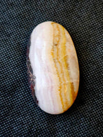 Pink Aragonite Crystal Palm Stone