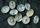 Clear Quartz Crystal Palm Stone