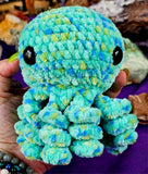 XL ‘Minty Sprinkles’ Octobaby Crocheted Plushie 🐙