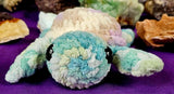 Sea Turtle Crocheted Plushie w/ Rainbow Shell 🌈🐢