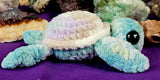 Sea Turtle Crocheted Plushie w/ Rainbow Shell 🌈🐢