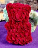 Rhubarb Gummy Bear Crocheted Plushie ❤️🐻