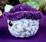 Dusty Lilac & Purple Mushroom Baby Crocheted Plushie 🍄