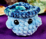 Baby Blue & Seafoam Mushroom Baby Crocheted Plushie 🌊🍄