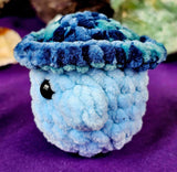 Baby Blue & Seafoam Mushroom Baby Crocheted Plushie 🌊🍄