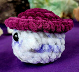 Dusty Lilac & Plum Mushroom Baby Crocheted Plushie 🍄