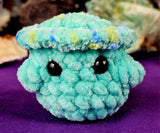 Mint & Sprinkly Mint Mushroom Baby Crocheted Plushie 🍄