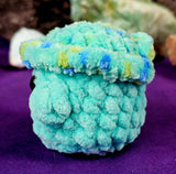 Mint & Sprinkly Mint Mushroom Baby Crocheted Plushie 🍄