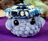 Sky Blue & Seafoam Blue Mushroom Baby Crocheted Plushie 🍄🌊