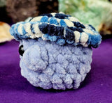 Sky Blue & Seafoam Blue Mushroom Baby Crocheted Plushie 🍄🌊