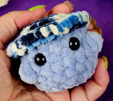 Sky Blue & Seafoam Blue Mushroom Baby Crocheted Plushie 🍄🌊