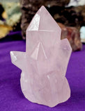Rose Quartz Crystal Cluster Carving 🌹