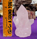 Rose Quartz Crystal Cluster Carving 🌹
