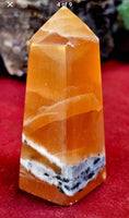 Honey Calcite Crystal Obelisk Tower🍯