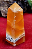 Honey Calcite Crystal Obelisk Tower🍯