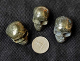Solid Pyrite Crystal Skull 💀 Carving