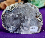 Blue Quartz Geode Half