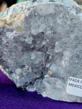 Blue Quartz Geode Half