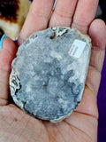 Blue Quartz Geode Half