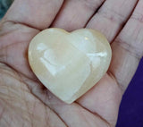 Creamsicle Calcite Crystal Puffy Heart ❤️
