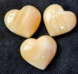 Creamsicle Calcite Crystal Puffy Heart ❤️