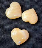 Creamsicle Calcite Crystal Puffy Heart ❤️