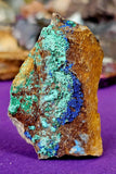 Raw Azurite, Chrysocolla, Malachite Crystal on Matrix