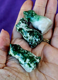 Green Spotted Jasper Crystal Standing Kitty Cat Figurine 🐈😺😍💚🍏
