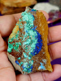 Raw Azurite, Chrysocolla, Malachite Crystal on Matrix