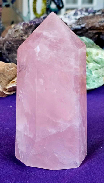 LG. Rose Quartz Crystal Tower 🌹❤️