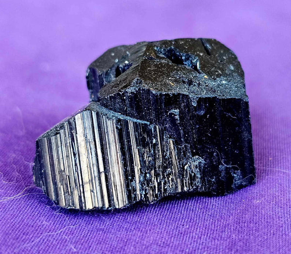 Raw Black Tourmaline Crystal Specimen