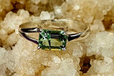 SS 925 Peridot Crystal Ring