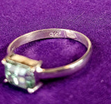 SS 925 Peridot Crystal Ring