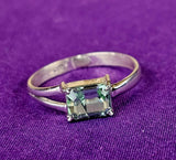 SS 925 Peridot Crystal Ring