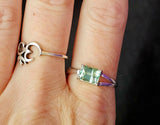 SS 925 Peridot Crystal Ring