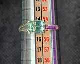 SS 925 Peridot Crystal Ring
