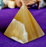 Creamsicle Calcite Crystal Pyramid 🍊