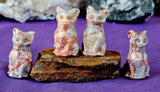 Red Veined Jasper Crystal Kitty Cat Figurine 🐈😺😍